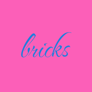 bricks cover art with typography