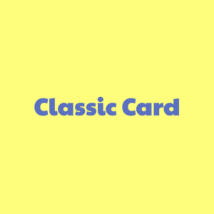 Classic Card cover art with typography