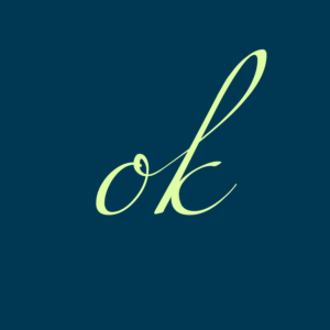 ok cover art with typography