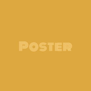 Poster cover art with typography