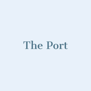 The Port cover art with typography